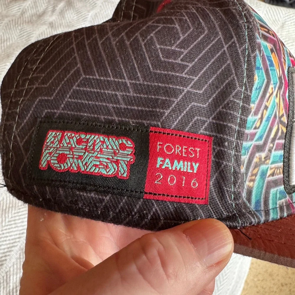 Electric Forest Grassroots California 2016 Festival Strapback Hat Geometric Cap